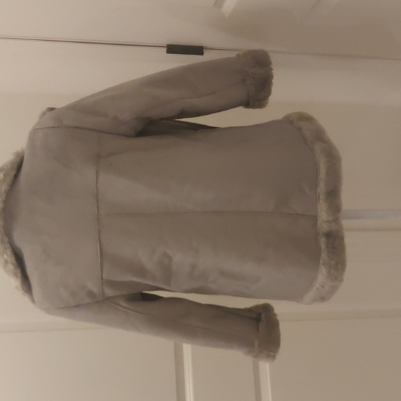 Zara Girl Faux Suede Fur Double Face Moto Jacket. Size 11/12 Girl. Size XSWomen - Picture 5 of 7